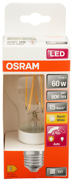 LYSPÆRE LED Dagslys sensor cla 60 e27 osram