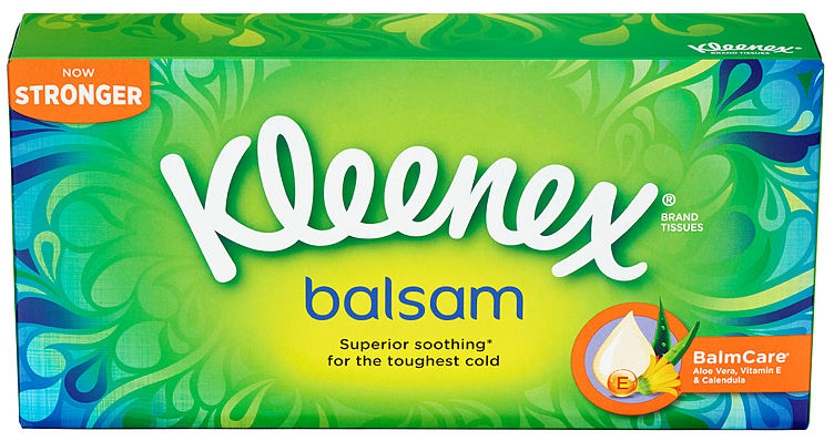 Bilde av KLEENEX 72 stk balsam boks