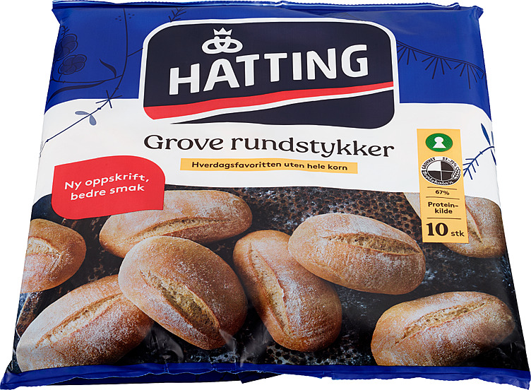 GROVE RUNDSTYKKER 600g hatting