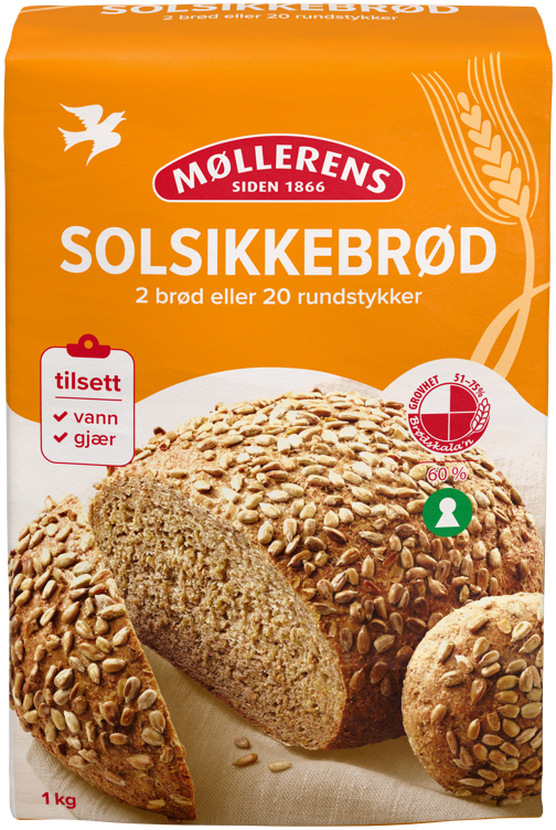 SOLSIKKEBRØD Melmiks 1kg møllerens