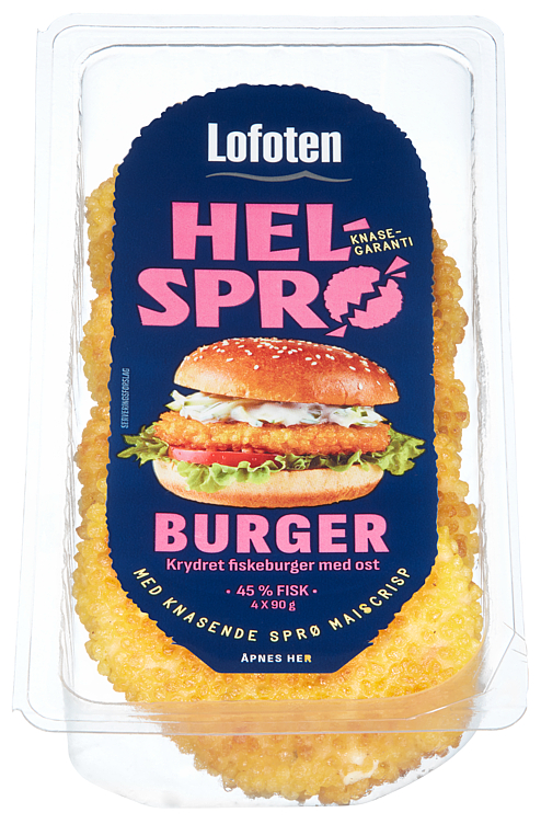 FISKEBURGER HELSPRØ 360 g Lofoten