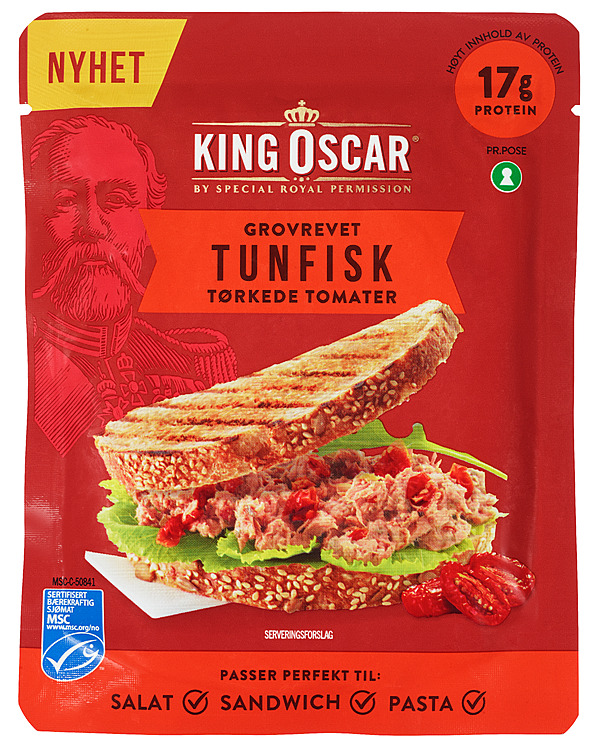 TUNFISK TOMAT Grovrevet 85g king oscar