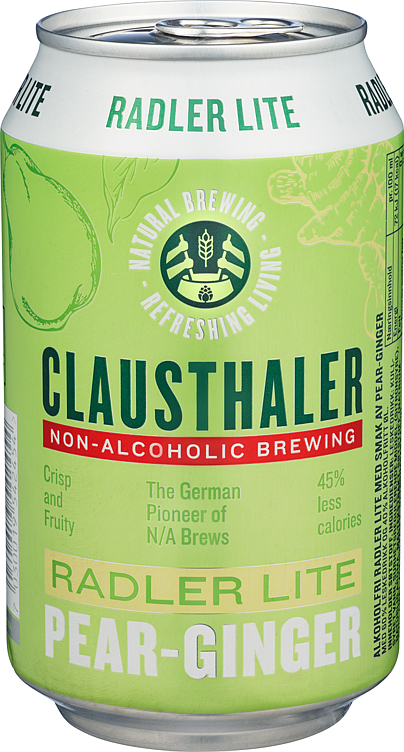 CLAUSTHALER RADLER Lite pear ginger 0.33 bx