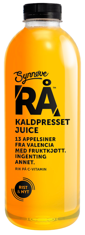 RÅ APPELSINJUICE 1 l m/fruktkjøtt
