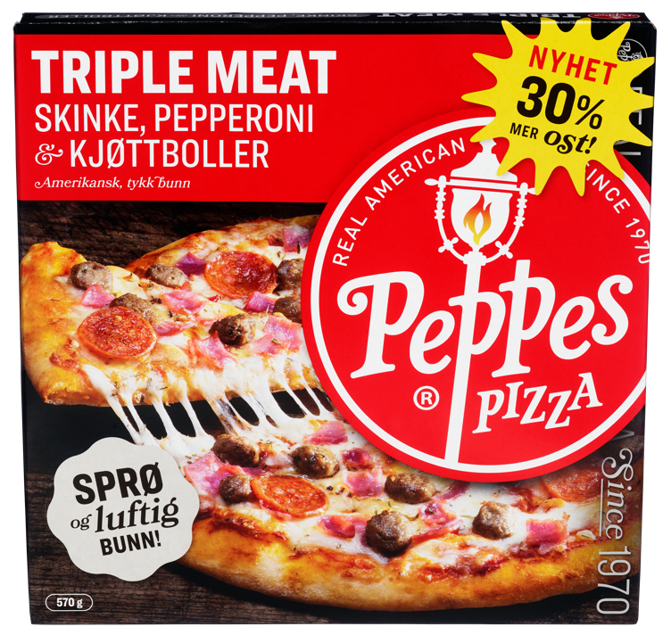 PEPPES PIZZA TRIPLE MEAT 570 g