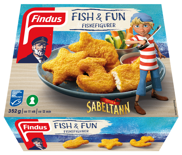 FISH&FUN Fiskefigurer 352g findus
