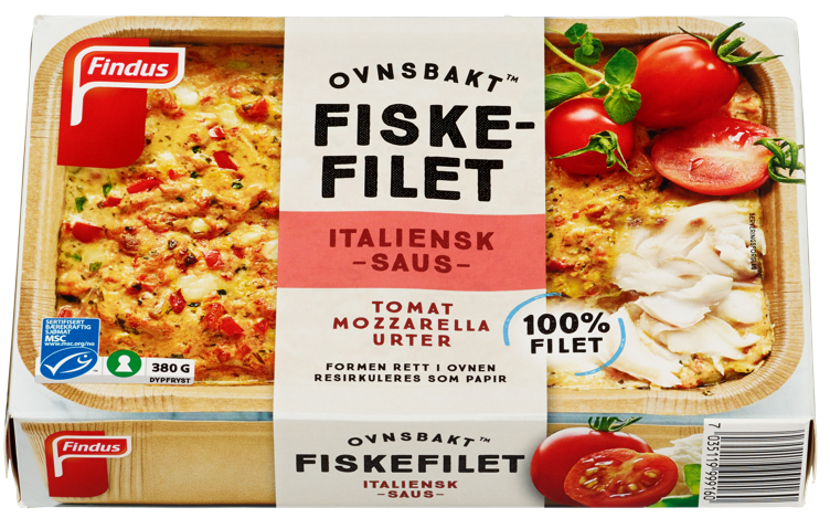 FINDUS OVNSBAKT FISK 380 g Italiensk