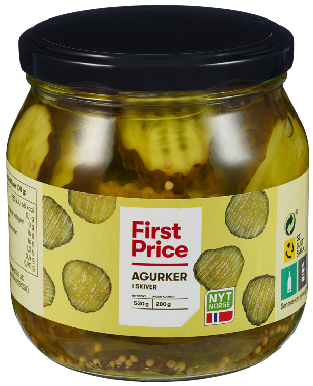 AGURKER Skivede 530g first price