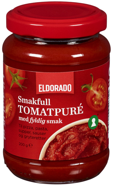 TOMATPURE Glass 200g eldorado pris