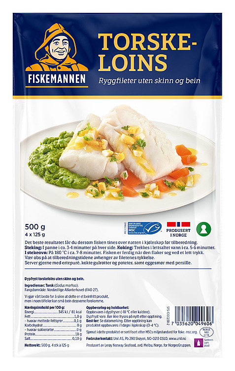TORSKELOINS 500g fiskemannen