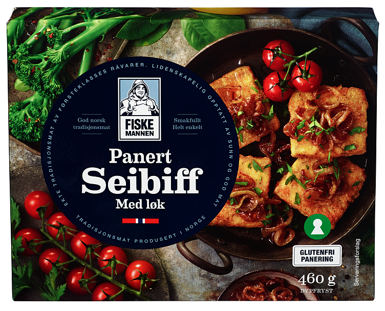 SEIBIFF M/LØK 460g fiskemannen