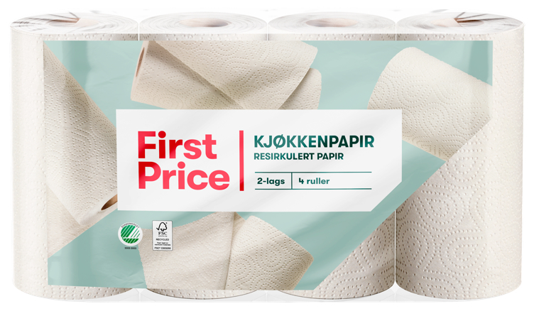 KJØKKENPAPIR 4 rl First Price