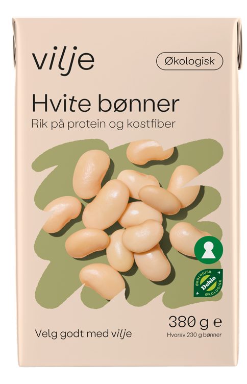 BØNNER HVITE 380 g store økologisk vilje