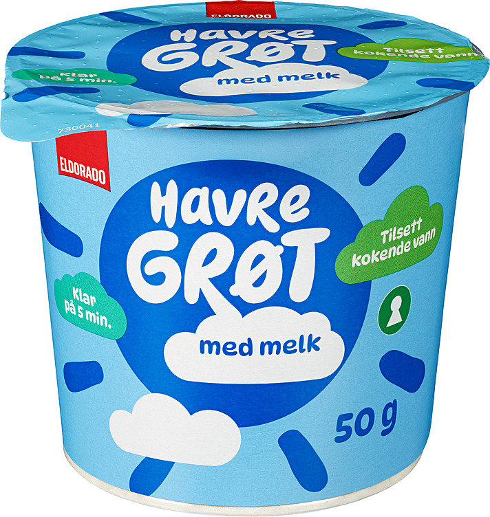 HAVREGRØT Med melk 50g eldorado