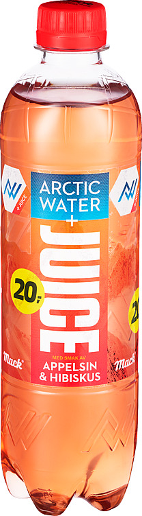 ARCTIC WATER JUICE 0.5 l Appelsin/Hibiskus Mack