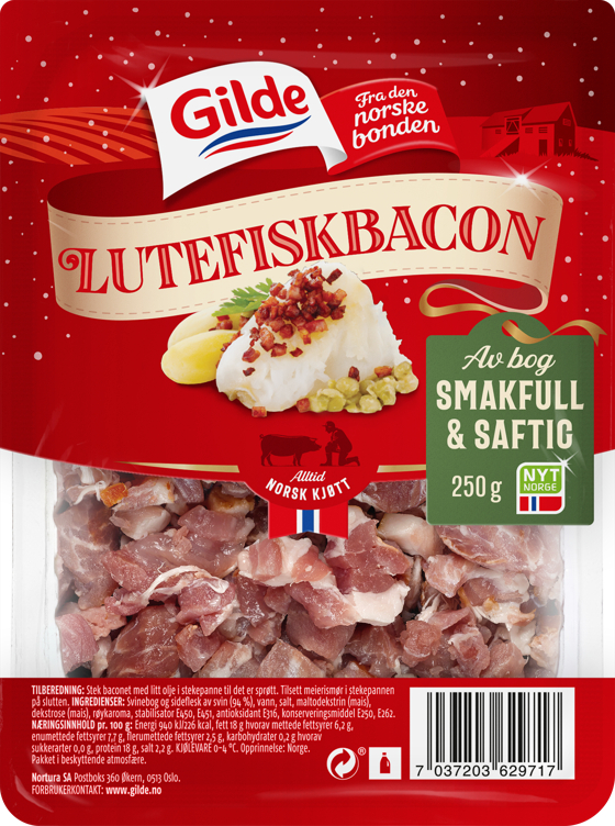 LUTEFISKBACON 250g gilde