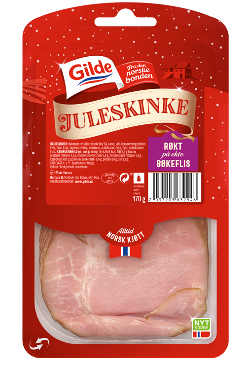 Bilde av GILDE JULESKINKE BØKERØKT 170 g