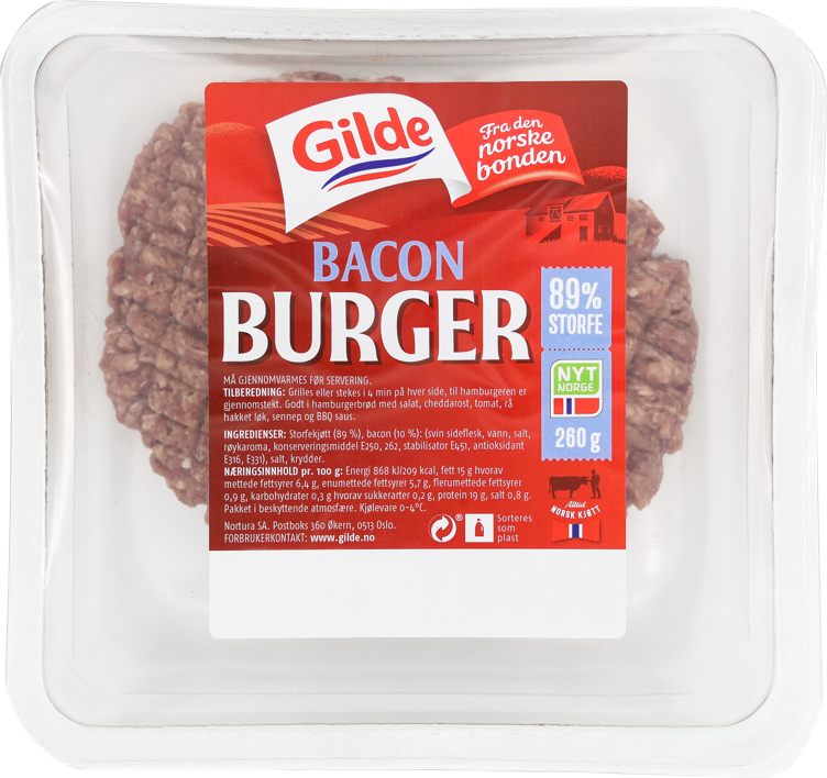 BACON BURGER 2x130g gilde
