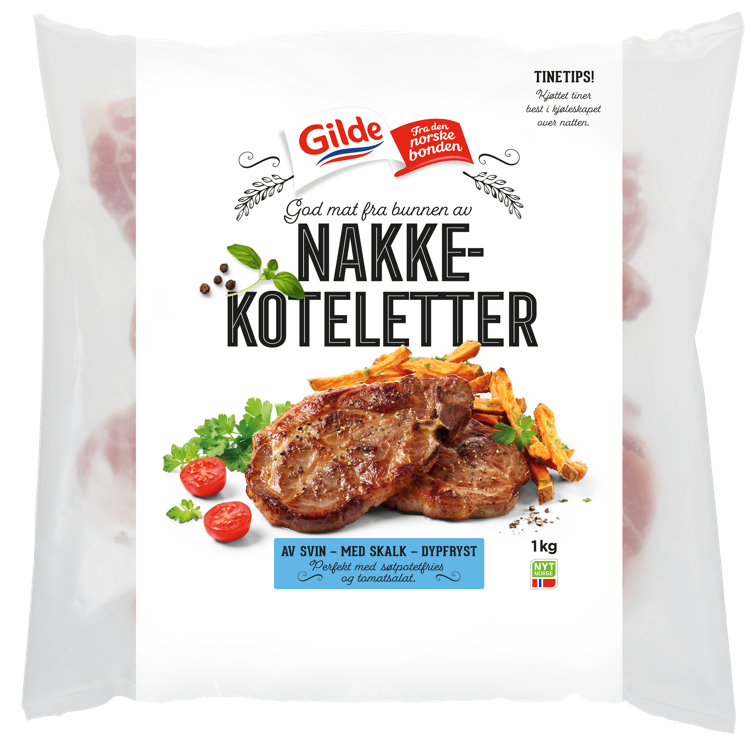 NAKKEKOTELETTER 1 Kg Gilde Frys