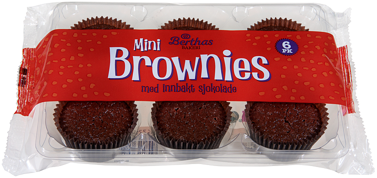 BROWNIES 6pk 150g berthas