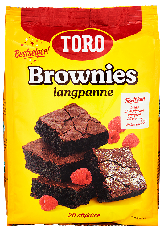 TORO BROWNIES MIX 883 g langpanne