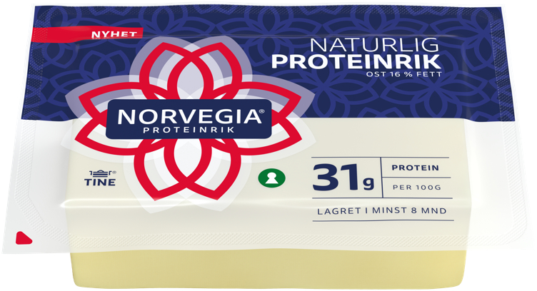 NORVEGIA Proteinrik 830g tine