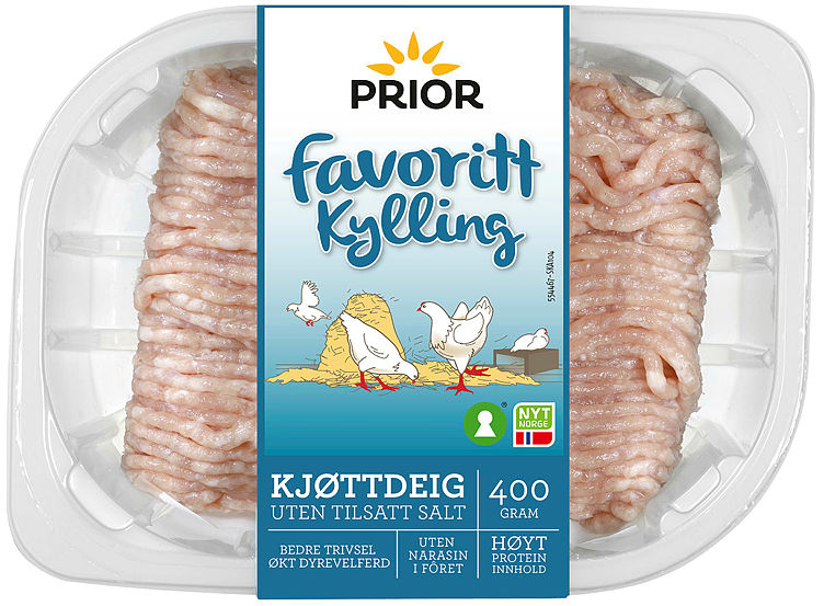 PRIOR KYLLINGKJØTTDEIG 400 g u/salt