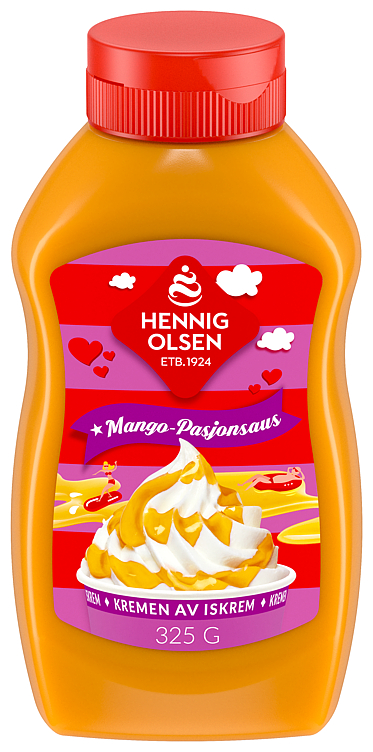 MANGO- PASJONSAUS 325g hennig-olsen is