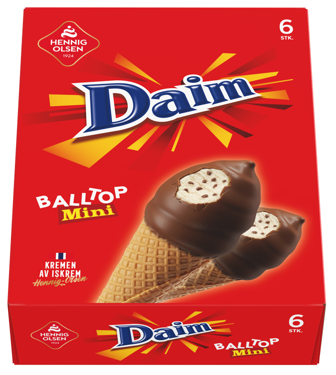 DAIM BALLTOP Mini 6stk hennig-olsen is