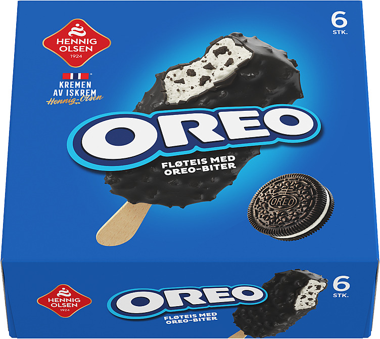 OREO FLØTEIS 6stk hennig-olsen is