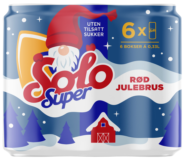 SOLO SUPER Julebrus 0.33lx6 bx sleek