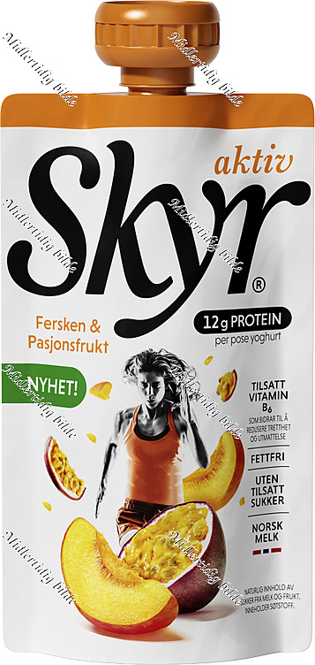 SKYR AKTIV Fersken&pasjonsfrukt 125g
