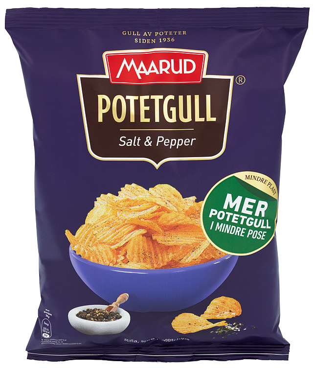 POTETGULL SALT OG PEPPER 260 g Maarud