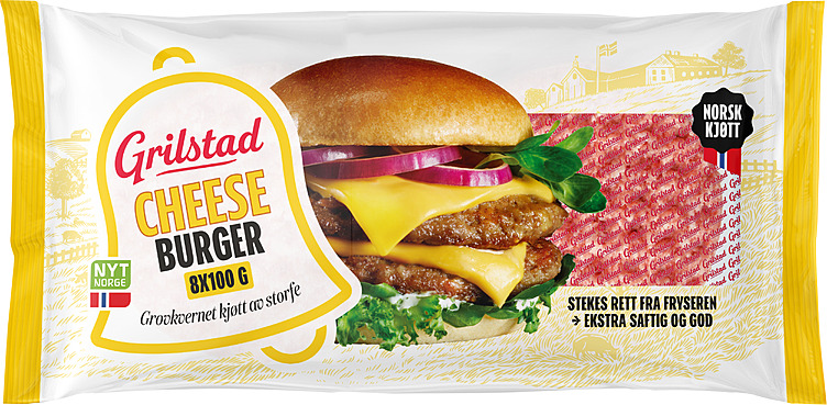 CHEESEBURGER GRILSTAD 800 g frys