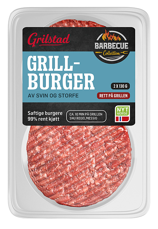 GRILLBURGER 2x130g grilstad