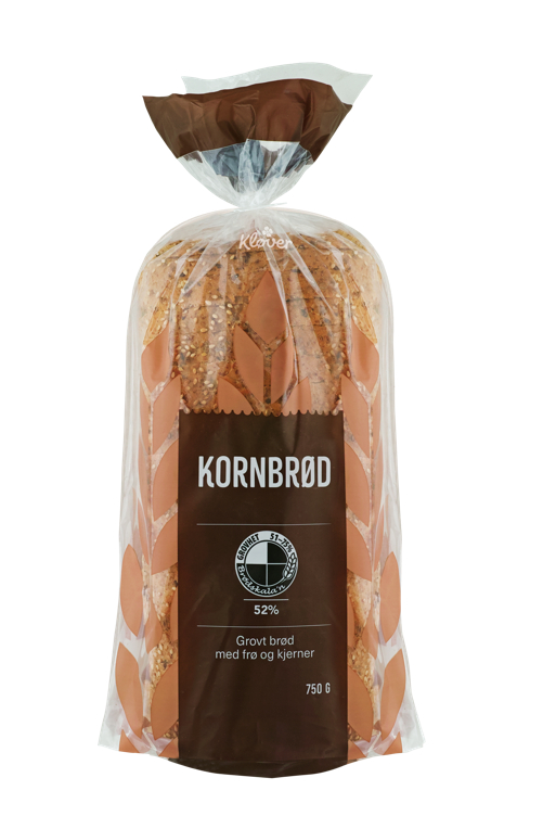 Bilde av KLØVER KORNBRØD 750 g skåret