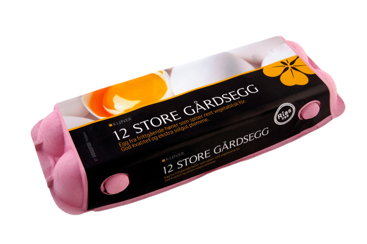 Bilde av KLØVER GÅRDSEGG 12 pk store