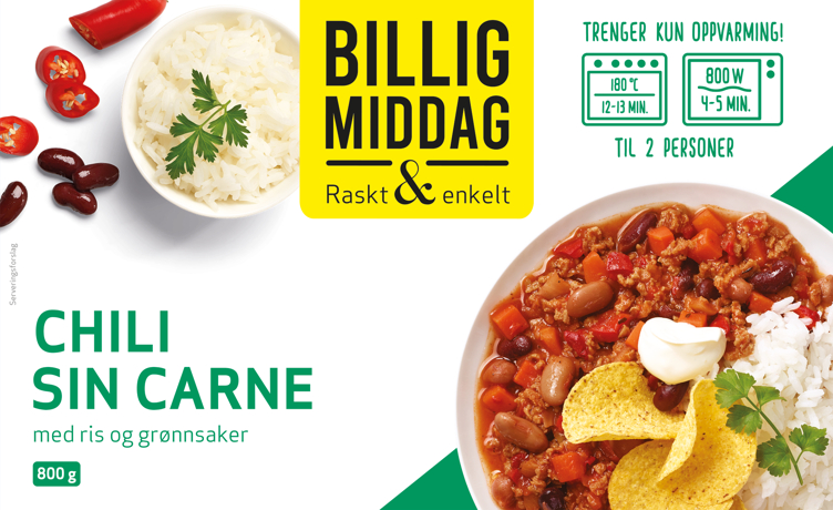 Bilde av CHILI SIN CARNE 800 g m/ris