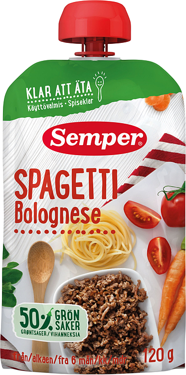 SEMPER SPAGHETTI BOLOGNESE 120 g - ?Kassalapp