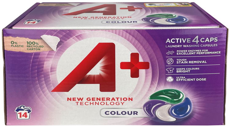 Bilde av A+ ACTIVE 4 Color caps 14stk