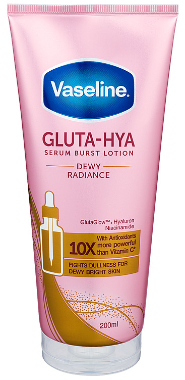 VASELINE Gluta hya dewy radiance 200ml